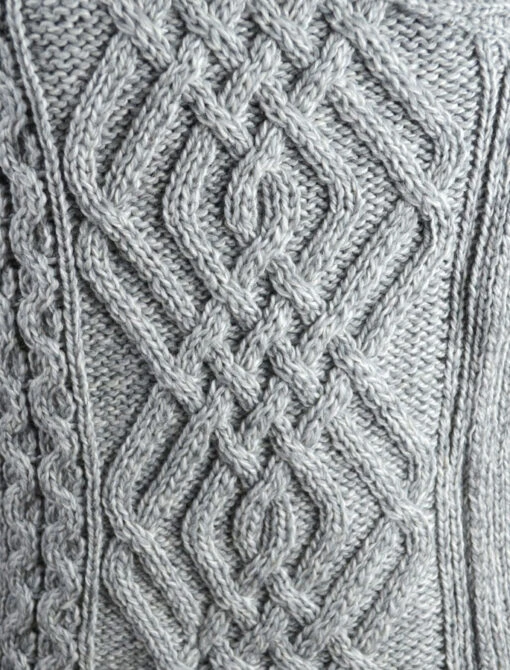 Aran Jacket With Celtic Knot Side Zip – Bild 7