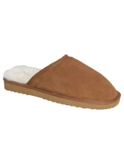 Aran Men's Slip-on Sheepskin Slippers -Modekleidung ZH SliponGent Chestnut 1 30258.1644419249