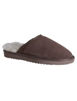 Aran Men's Slip-on Sheepskin Slippers -Modekleidung ZH SliponGent Chocolate 1 00208.1644419318
