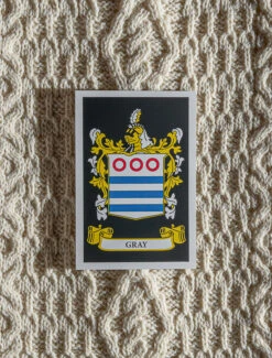 Gray Clan Aran Throw