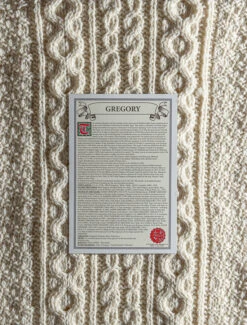 Gregory Clan Aran Throw