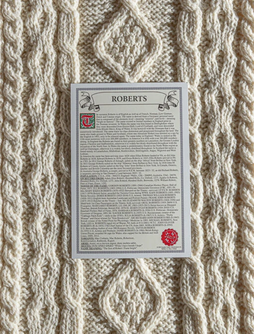 Roberts Clan Aran Throw – Bild 4