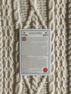 Alexander Clan Aran Throw -Modekleidung shot 69 40160.1603455251