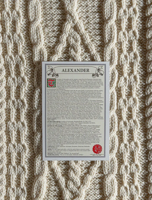 Alexander Clan Aran Throw – Bild 3