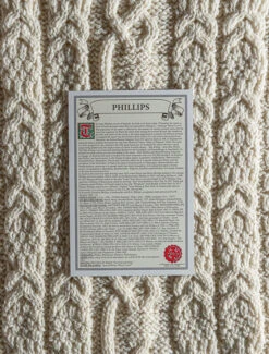 Phillips Clan Aran Throw